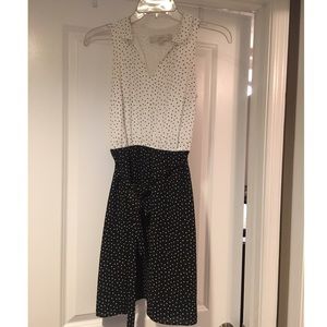 Black and White Loft Dress